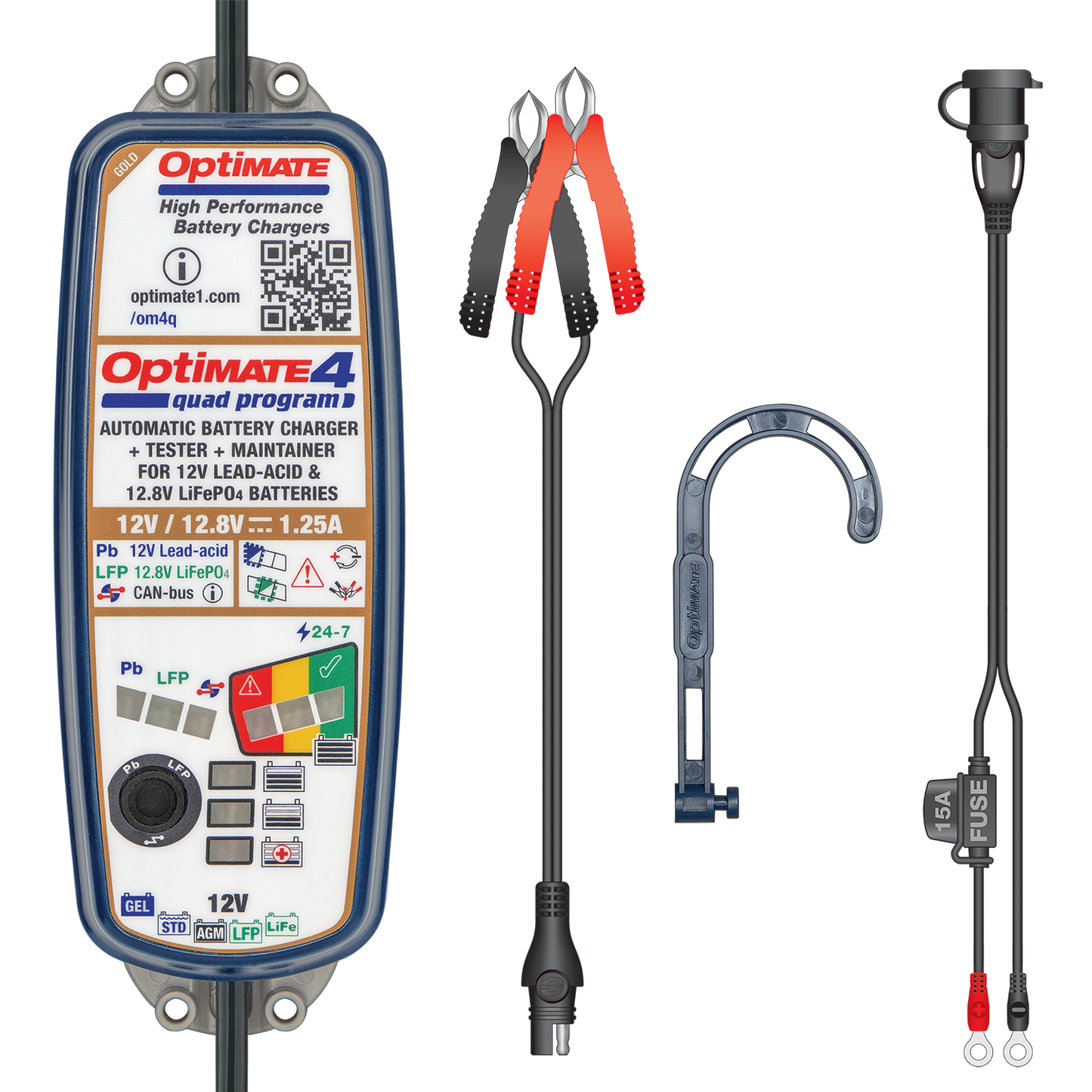 OptiMate 4 Quad Program TM-638 - Moto-Tech Diagnostics 