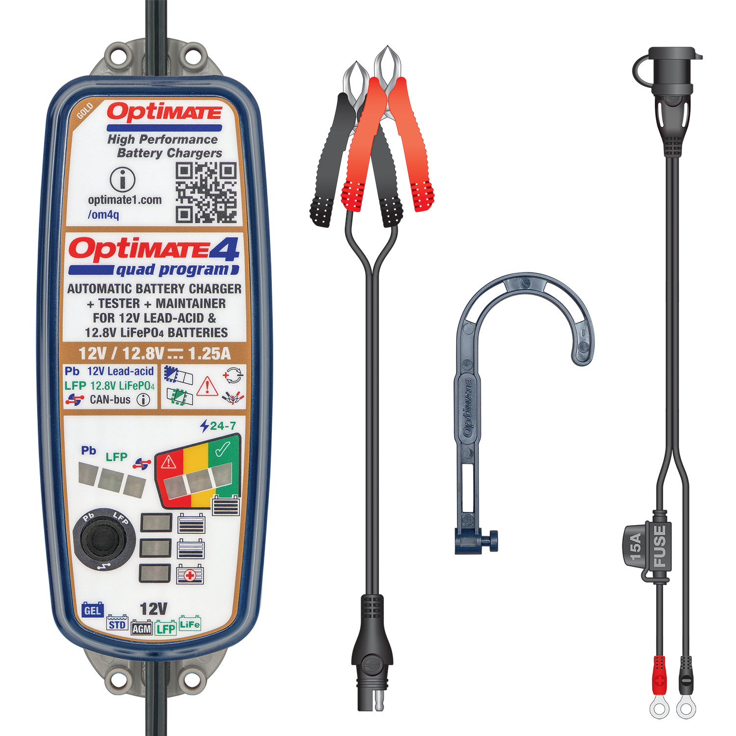 OptiMate 4 Quad Program TM-638 - Moto-Tech Diagnostics 