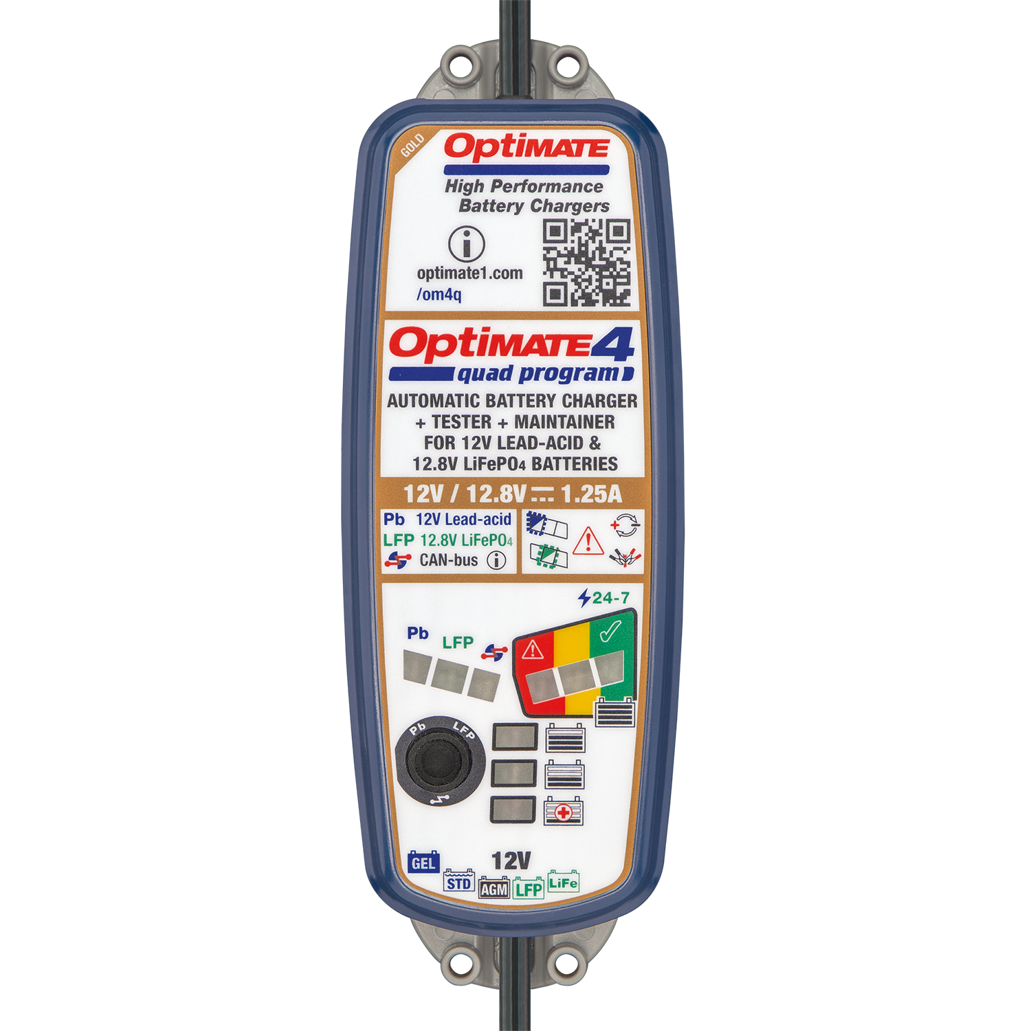 OptiMate 4 Quad Program TM-638 - Moto-Tech Diagnostics 